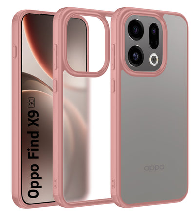 Oppo Find X9 5G (6.59 inch) Back Cover | Rugged Frosted Series, Pink