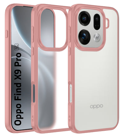 Oppo Find X9 Pro 5G (6.78 inch) Back Cover | Rugged Frosted Series, Pink
