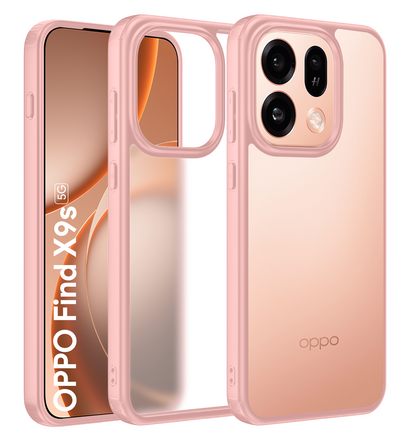 Oppo Find X9s 5G (6.59 inch) Back Cover | Rugged Frosted Series, Sunset Pink