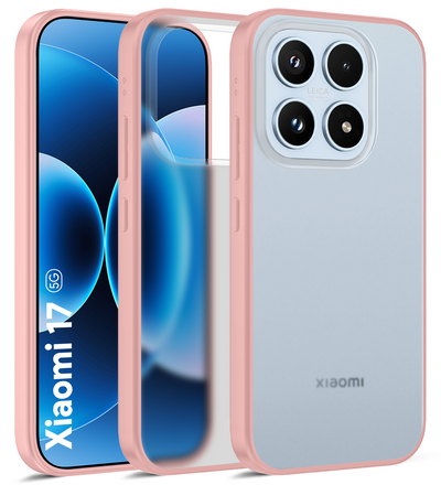 Xiaomi 17 5G (6.3 inch) Back Cover | Rugged Frosted Series, Alpine Pink