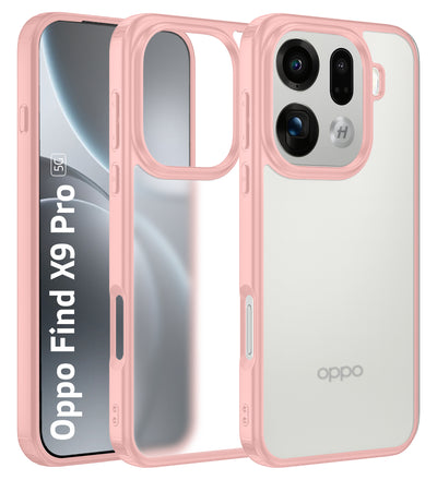 Oppo Find X9 Pro 5G (6.78 inch) Back Cover | Rugged Frosted Series, Pink