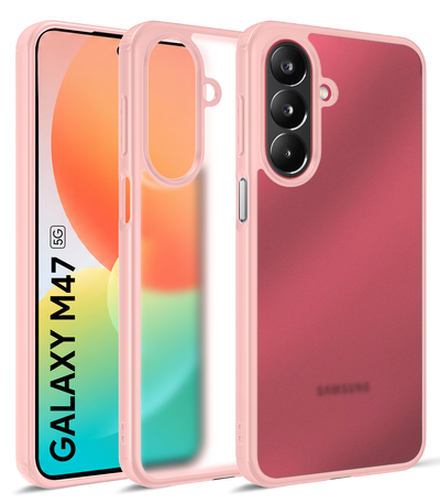 Samsung Galaxy M47 5G (6.7 inch) Back Cover | Rugged Frosted Series, Pink