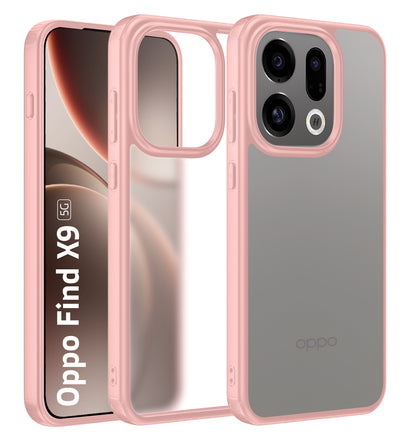 Oppo Find X9 5G (6.59 inch) Back Cover | Rugged Frosted Series, Pink