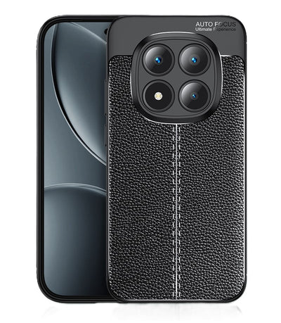 POCO M8 5G, 6.77 inch Leather Texture Back Cover