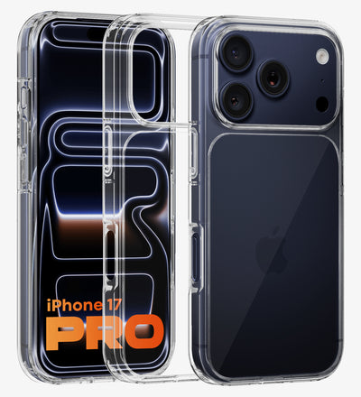 Apple iPhone 17 Pro 5G (6.3 inch) Back Cover | Ice Crystal Series, Crystal Clear