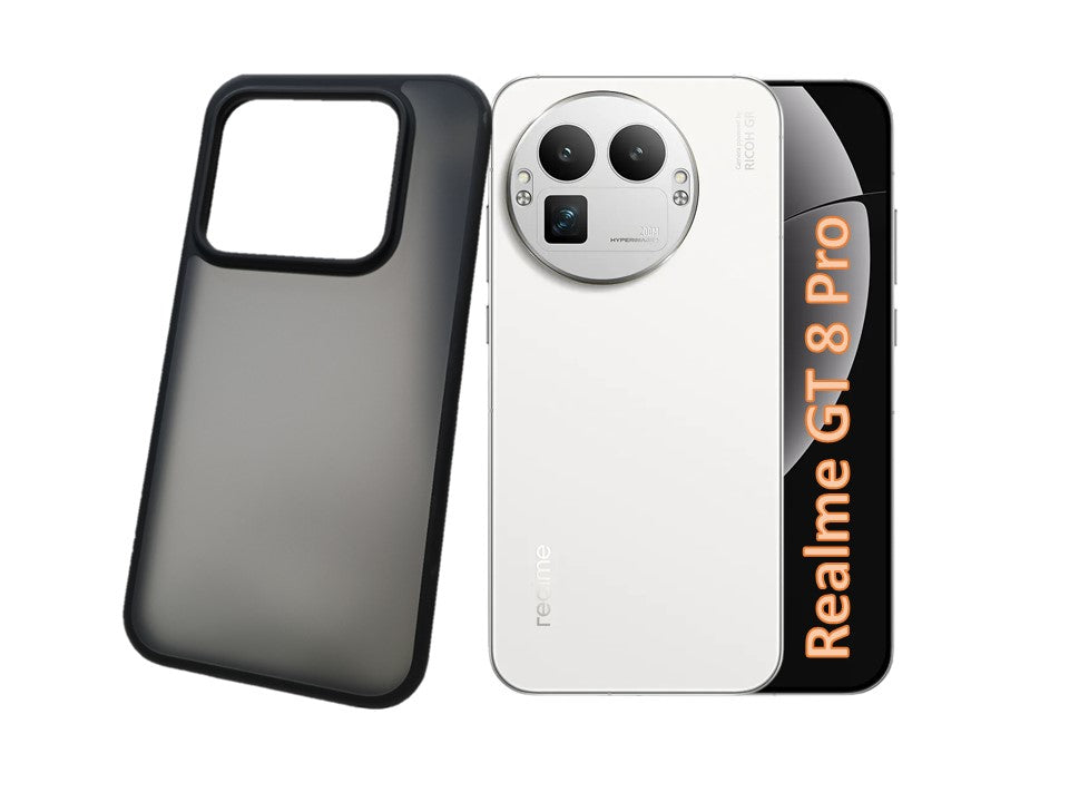 Realme GT 8 Pro 5G (6.79 inch) Back Cover | Rugged Frosted Series, Black