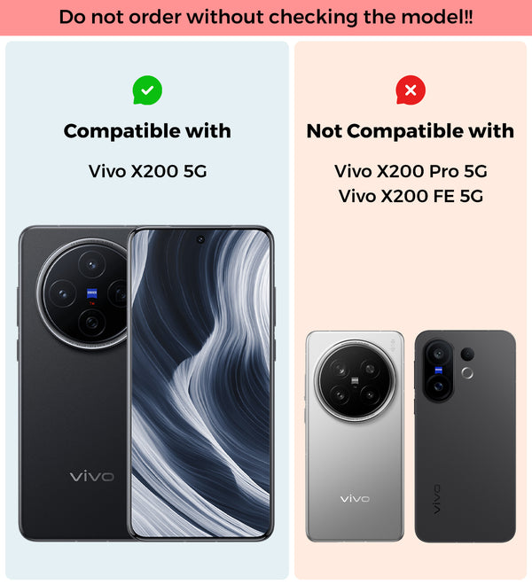 Vivo X200 5G (6.67 inch) Back Cover | Ice Crystal Series, Crystal Clear