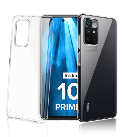 Ice Crystal Series Transparent PC Military Grade TPU Back Cover for Xiaomi Redmi 10 Prime, 6.5 inch, Crystal Clear