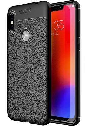 Motorola Moto One Power Leather Texture Back Cover