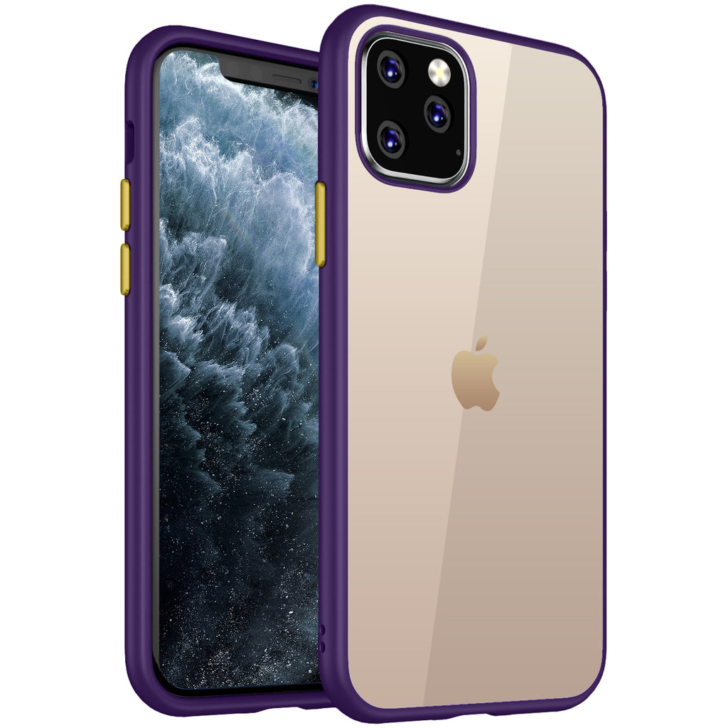Apple, Back Cover, Drop Tested, TPU (Rubber), i phone 11 pro, , purple, Simply Clear, ₹500 - ₹699, PolyCarbonate (Plastic), Slim Design, Transparent
