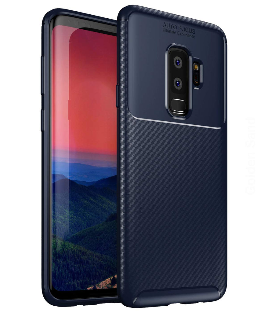 Aramid Fibre Series Shockproof Armor Back Cover for Samsung Galaxy S9 Plus, 6.2 inch, Blue