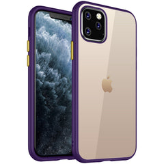 Simply Clear Series Hybrid Transparent Back Cover for Apple iPhone 11 Pro Max 6.5 inch, Purple