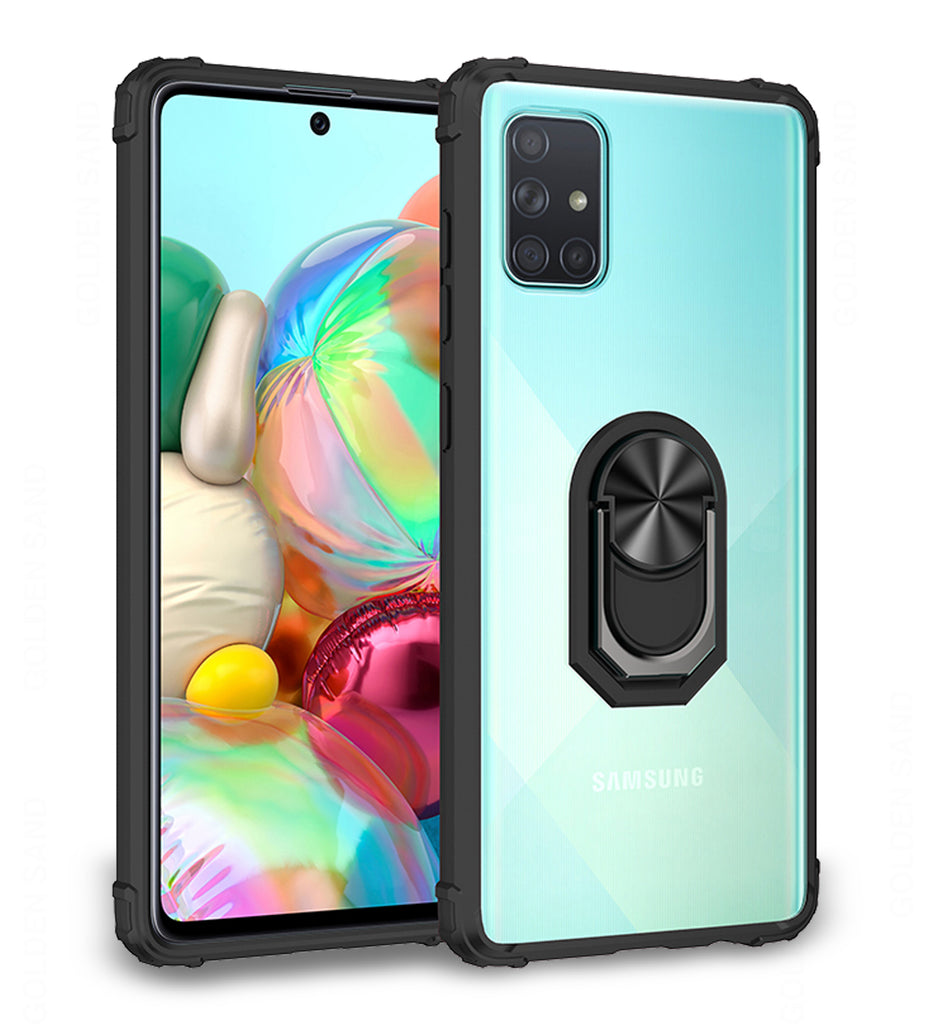 Back Cover, black, Clear Ring Series, Drop Tested, galaxy a71, Magnetic, PolyCarbonate (Plastic), samsung, Slim Design, TPU (Rubber), Transparent, ₹500 - ₹699