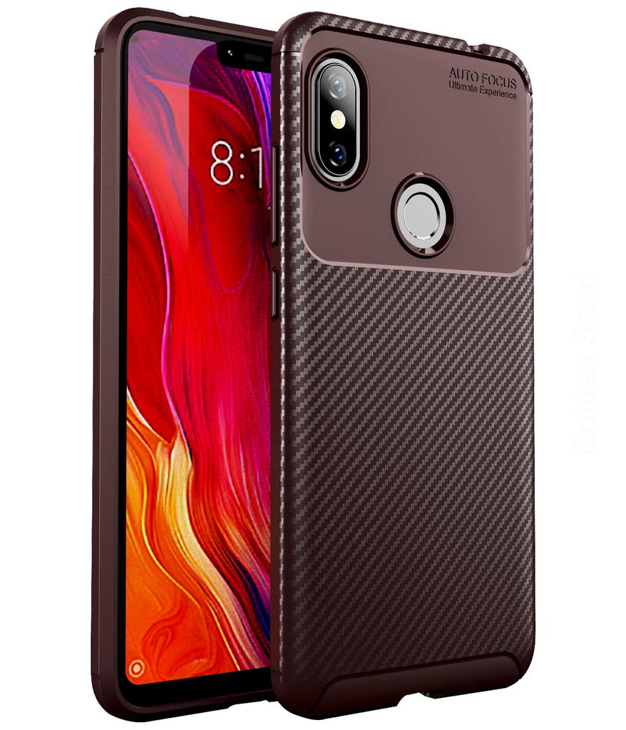 Aramid Fibre Series Shockproof Armor Back Cover for Redmi Note 6 Pro, 6.26 inch, Brown