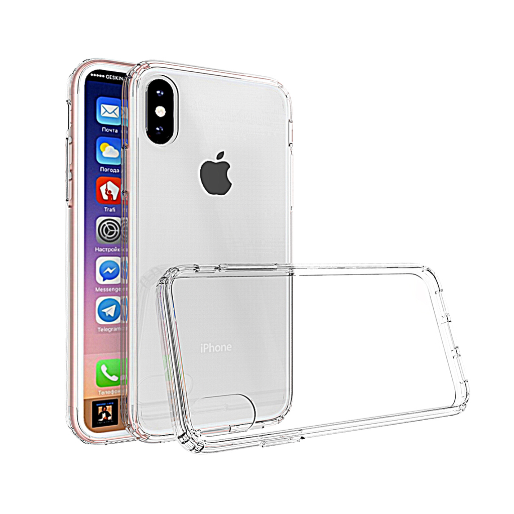 Golden Sand Just Clear Hybrid Series Back Case Cover for  Apple iPhone X, Apple iPhone XS