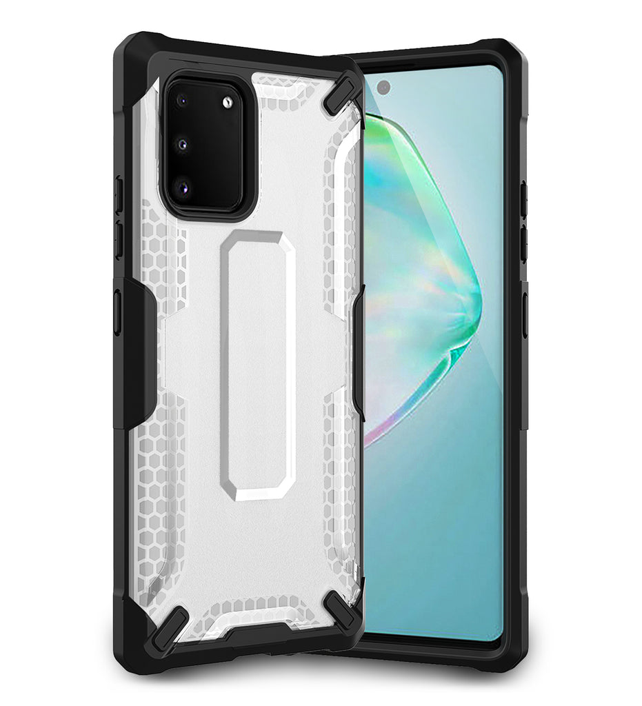 Back Cover, Drop Tested, TPU (Rubber), Drop Defense Pro, ₹700 - ₹999, PolyCarbonate (Plastic), Ultra Protection, , S10 Lite, samsung, translucent, white
