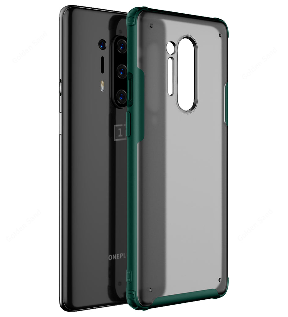 Back Cover, Drop Tested, TPU (Rubber), green, oneplus, oneplus 8 Pro, Rugged Frosted, ₹500 - ₹699, PolyCarbonate (Plastic), Slim Design, translucent