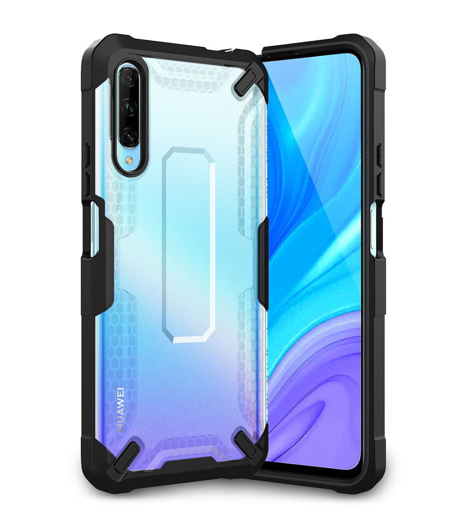 Back Cover, Drop Tested, TPU (Rubber), Drop Defense Pro, ₹700 - ₹999, PolyCarbonate (Plastic), Ultra Protection, Honor, Honor 9X Pro 2019, Huawei, , translucent, white