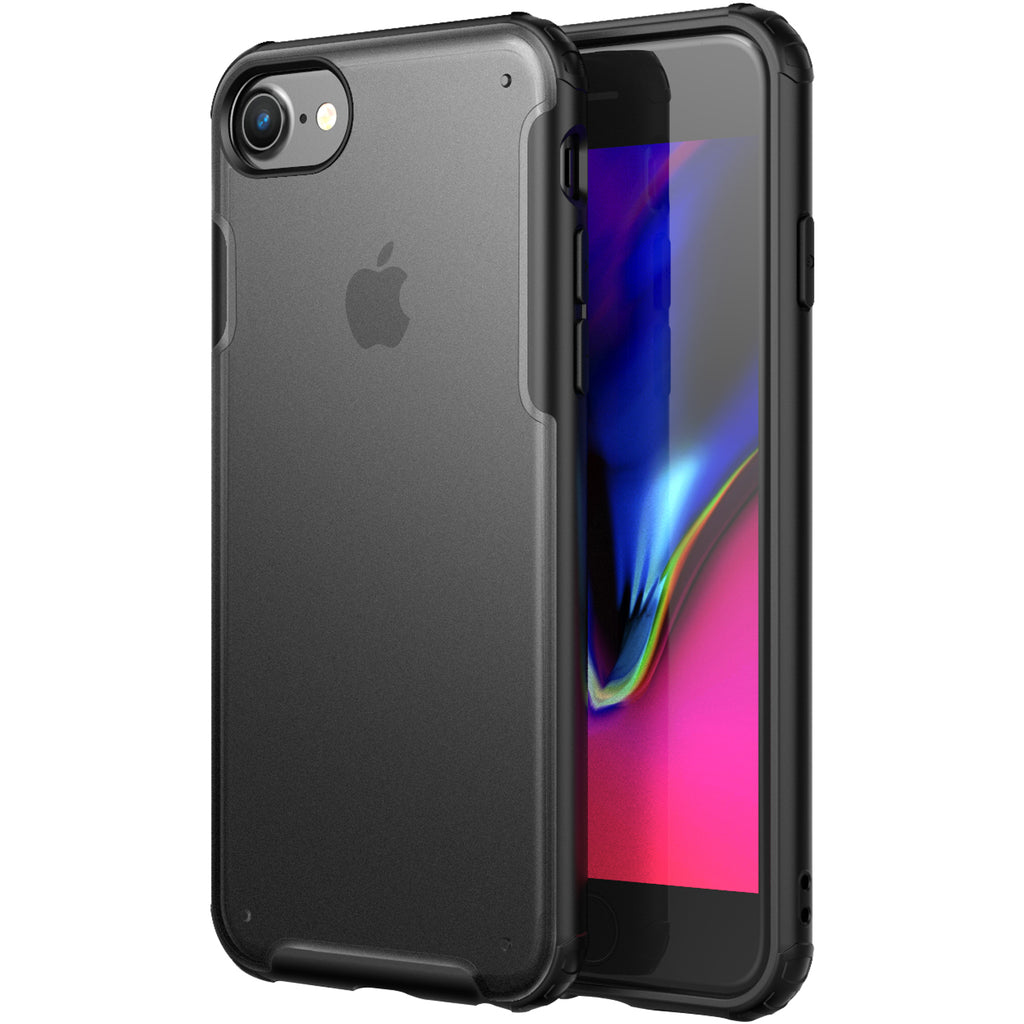 Apple, Back Cover, Drop Tested, TPU (Rubber), black, iphone 6, iphone 6s, iphone 7, iphone 8, iphone SE 2020, Rugged Frosted, ₹500 - ₹699, PolyCarbonate (Plastic), Slim Design, translucent