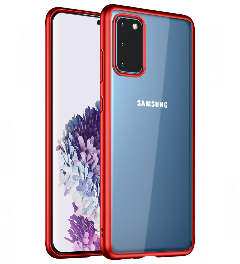 Back Cover, Drop Tested, TPU (Rubber), , red, s20, samsung, Simply Clear, ₹500 - ₹699, PolyCarbonate (Plastic), Slim Design, Transparent