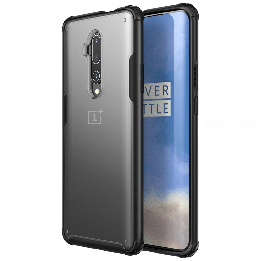 Back Cover, Drop Tested, TPU (Rubber), black, oneplus, oneplus 7T Pro, Rugged Frosted, ₹500 - ₹699, PolyCarbonate (Plastic), Slim Design, translucent