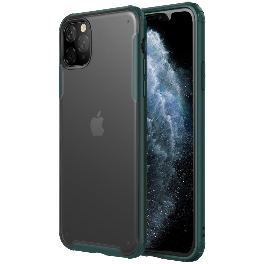 Apple, Back Cover, Drop Tested, TPU (Rubber), green, iphone 11 pro, Rugged Frosted, ₹500 - ₹699, PolyCarbonate (Plastic), Slim Design, translucent