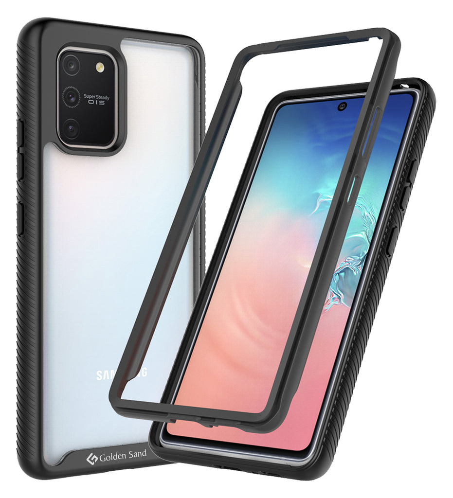Back Cover, Drop Tested, TPU (Rubber), black, full body pro, ₹500 - ₹699, PolyCarbonate (Plastic), Ultra Protection, S10 Lite, samsung, Transparent