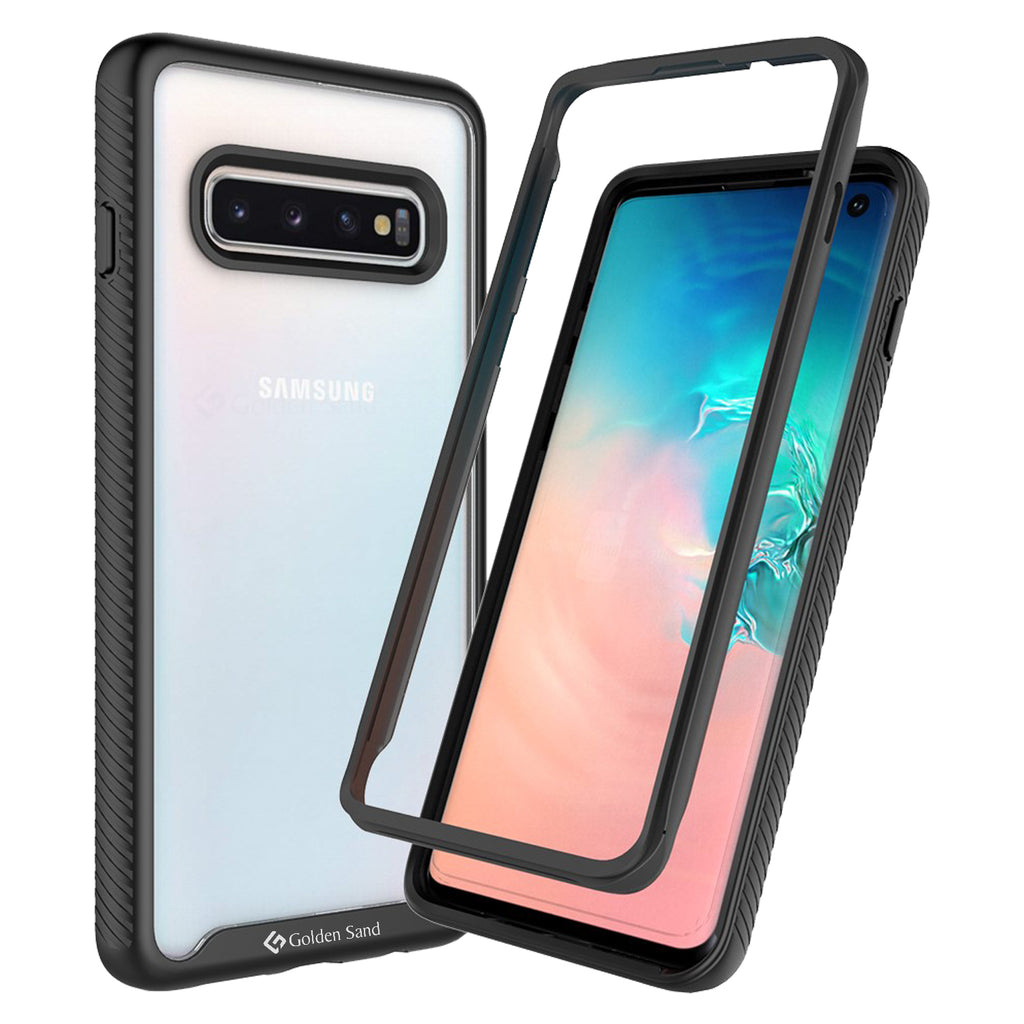 Back Cover, Drop Tested, TPU (Rubber), black, full body pro, ₹500 - ₹699, PolyCarbonate (Plastic), Ultra Protection, S10, samsung, Transparent