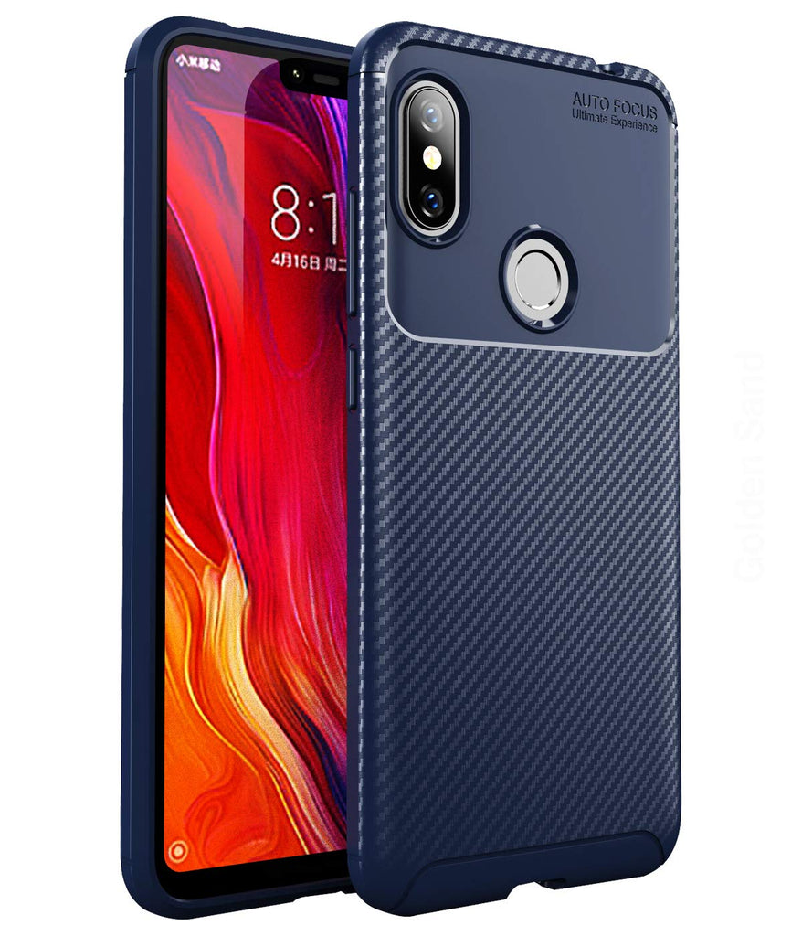 Aramid Fibre Series Shockproof Armor Back Cover for Redmi Note 6 Pro, 6.26 inch, Blue