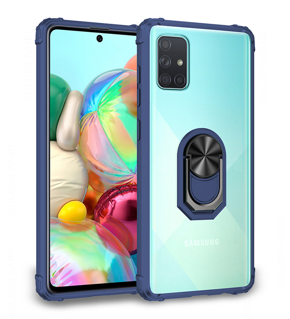Back Cover, blue, Clear Ring Series, Drop Tested, galaxy a71, Magnetic, PolyCarbonate (Plastic), samsung, Slim Design, TPU (Rubber), Transparent, ₹500 - ₹699