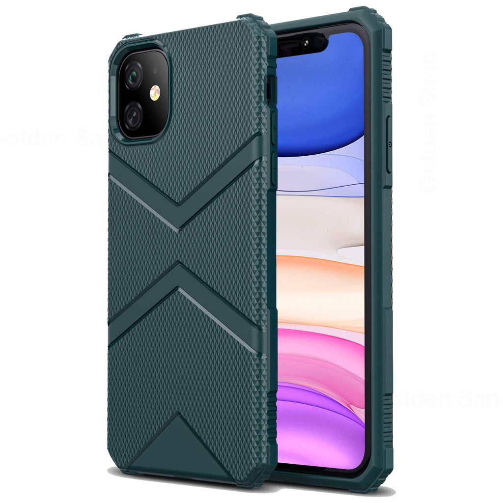 Apple, Back Cover, Drop Tested, TPU (Rubber), green, iPhone 11, ₹500 - ₹699, X-Armor, PolyCarbonate (Plastic), Ultra Protection, Solid
