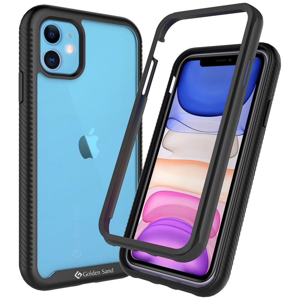 Apple, Back Cover, Drop Tested, TPU (Rubber), black, full body pro, ₹500 - ₹699, PolyCarbonate (Plastic), Ultra Protection, iPhone 11, , Transparent