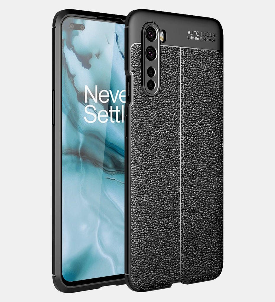 OnePlus Nord Leather Texture Back Cover