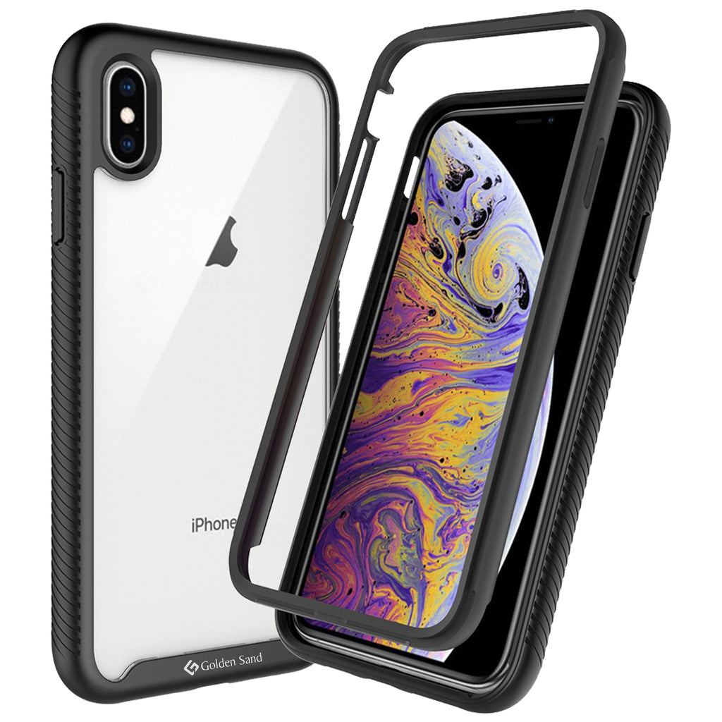 Apple, Back Cover, Drop Tested, TPU (Rubber), black, full body pro, ₹500 - ₹699, PolyCarbonate (Plastic), Ultra Protection, IPHONE X, IPHONE XS, , Transparent