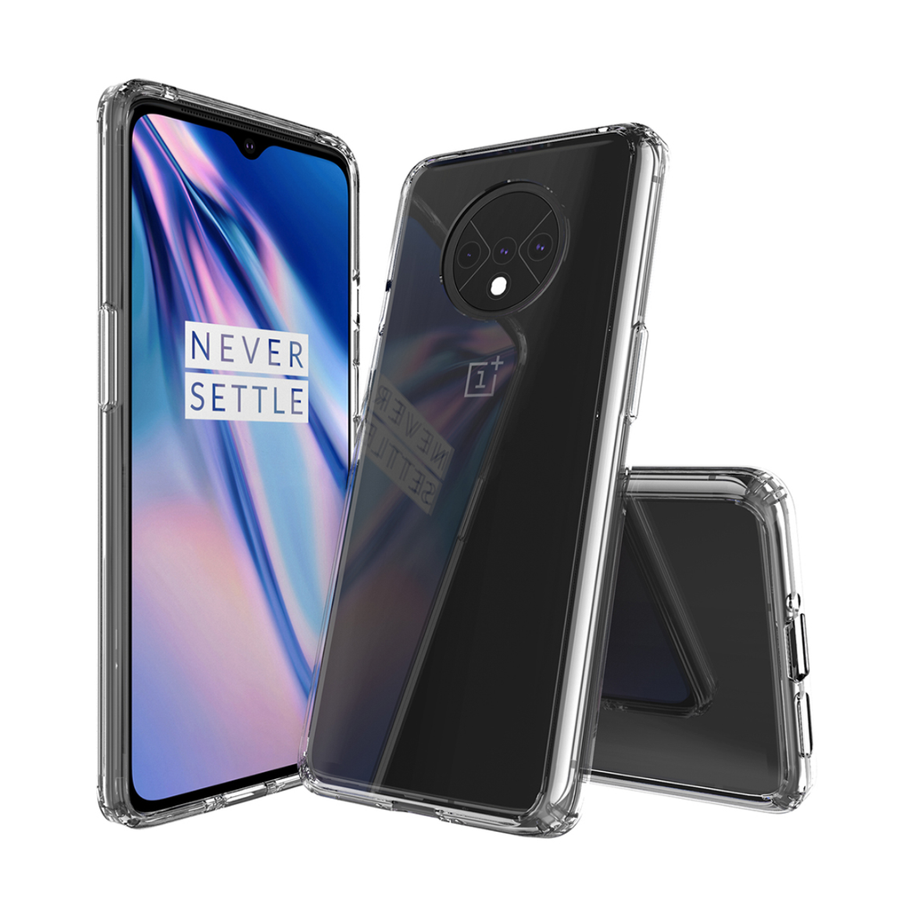 Golden Sand Just Clear Hybrid Series Back Case Cover for  OnePlus 7T