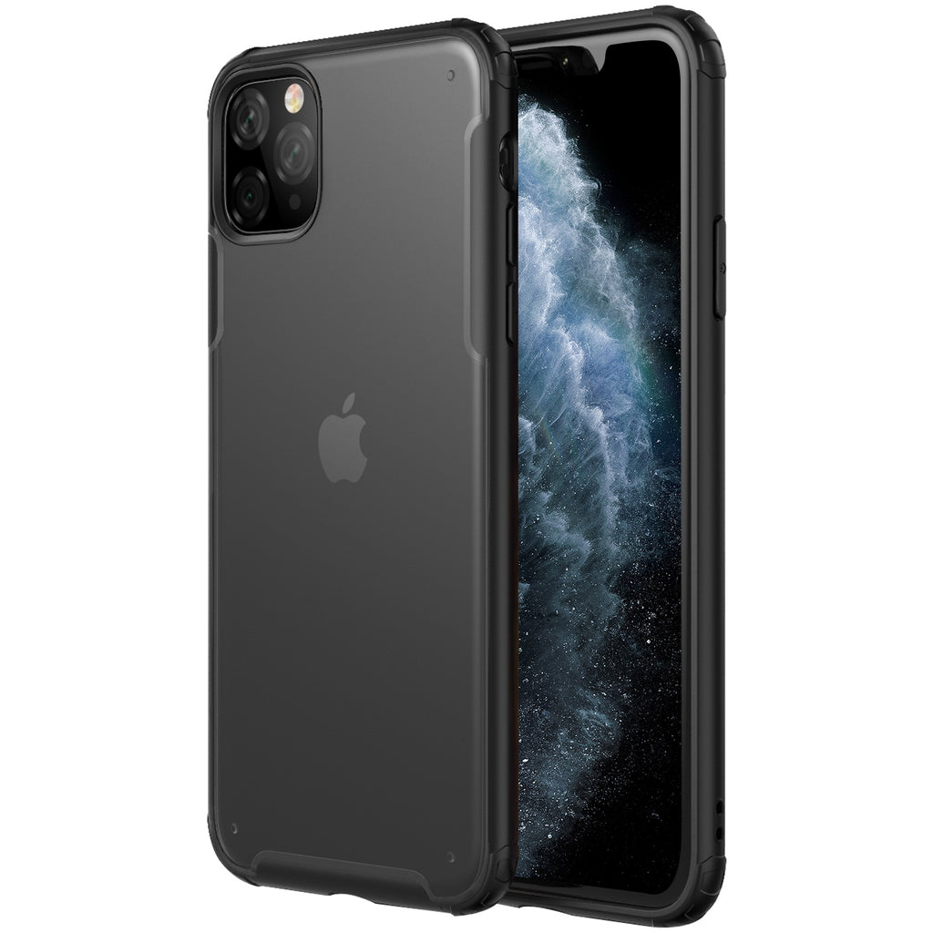 Apple, Back Cover, Drop Tested, TPU (Rubber), black, iphone 11 pro max, Rugged Frosted, ₹500 - ₹699, PolyCarbonate (Plastic), Slim Design, translucent