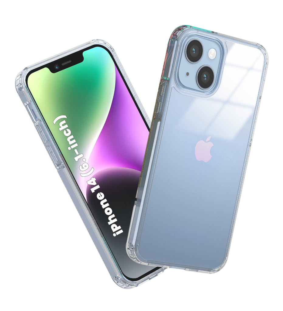Apple iPhone 14 (6.1 inch) Back Cover | Ice Crystal Series, Crystal Clear