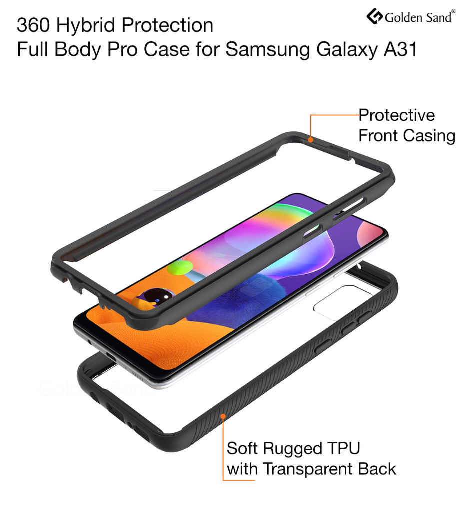 Full Body Pro Series Dual Layer Transparent Hybrid Back Cover for
