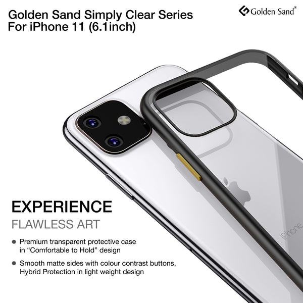 Apple, Back Cover, Drop Tested, TPU (Rubber), black, iPhone 11, , Simply Clear, ₹500 - ₹699, PolyCarbonate (Plastic), Slim Design, Transparent