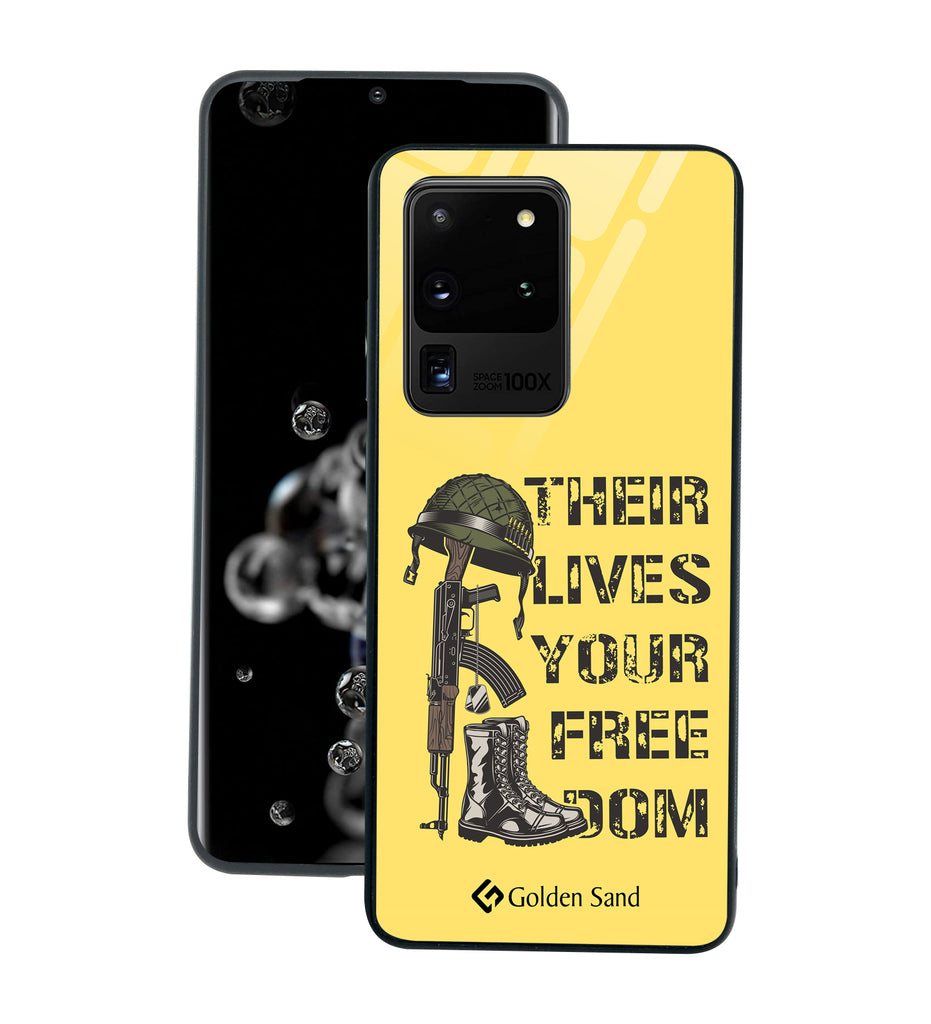 Samsung Galaxy S20 Ultra Designer Case Tempered Glass Series