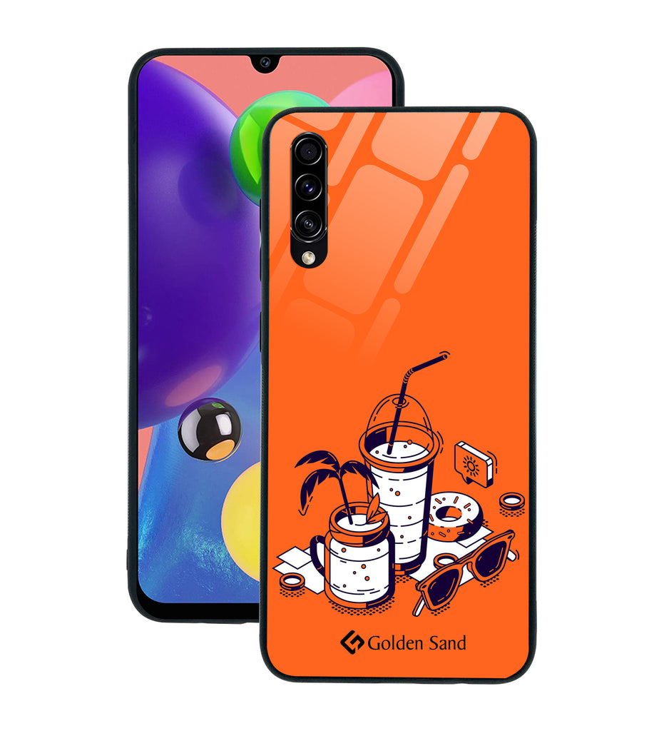 Samsung Galaxy A70s Designer Case Tempered Glass Series