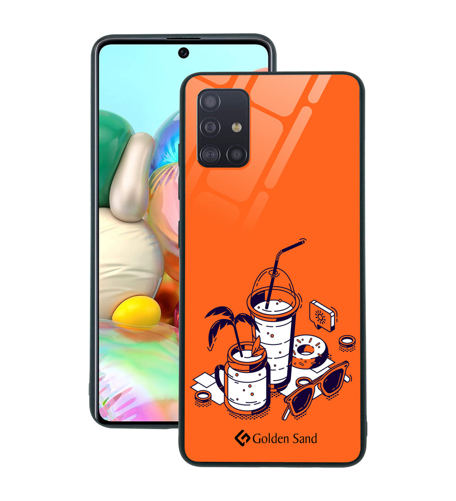 Samsung Galaxy A71 Designer Case Tempered Glass Series