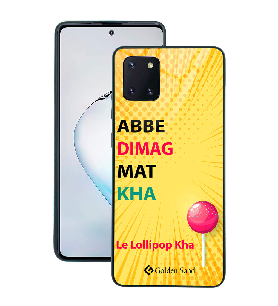 Samsung Galaxy Note10 Lite Designer Case Tempered Glass Series