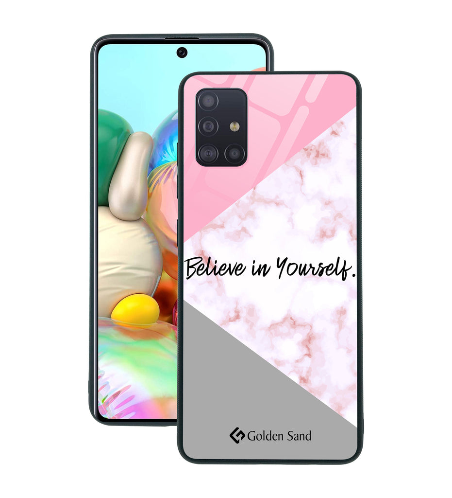 Samsung Galaxy A71 Designer Case Tempered Glass Series
