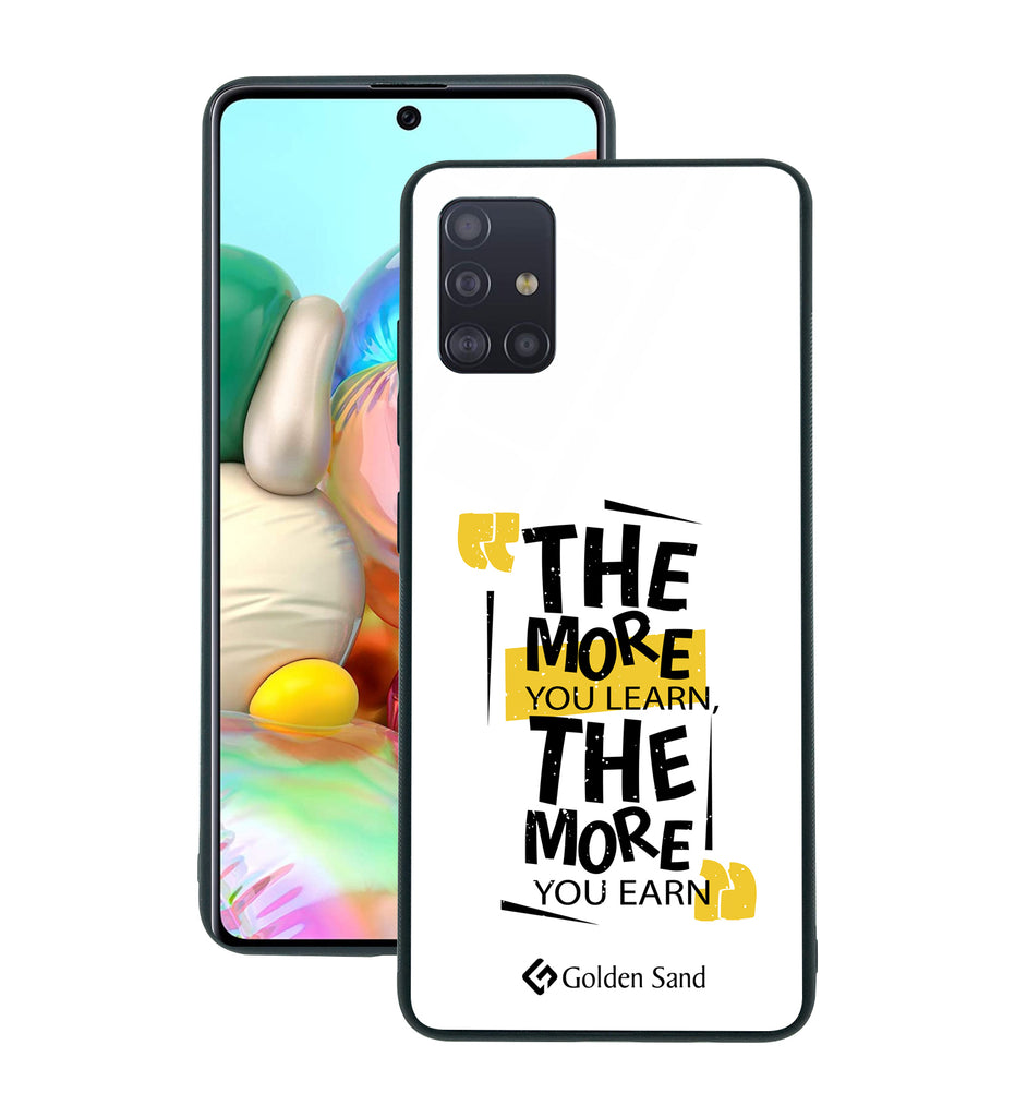 Samsung Galaxy A71 Designer Case Tempered Glass Series