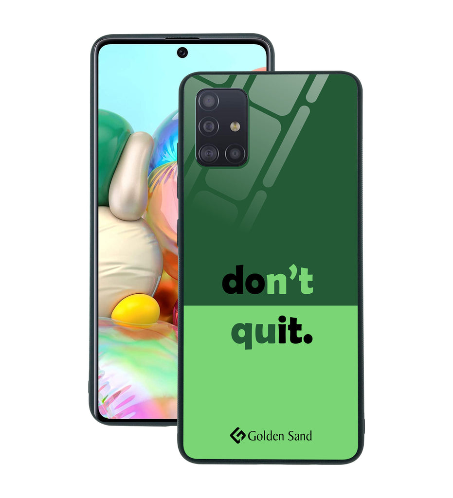 Samsung Galaxy A71 Designer Case Tempered Glass Series
