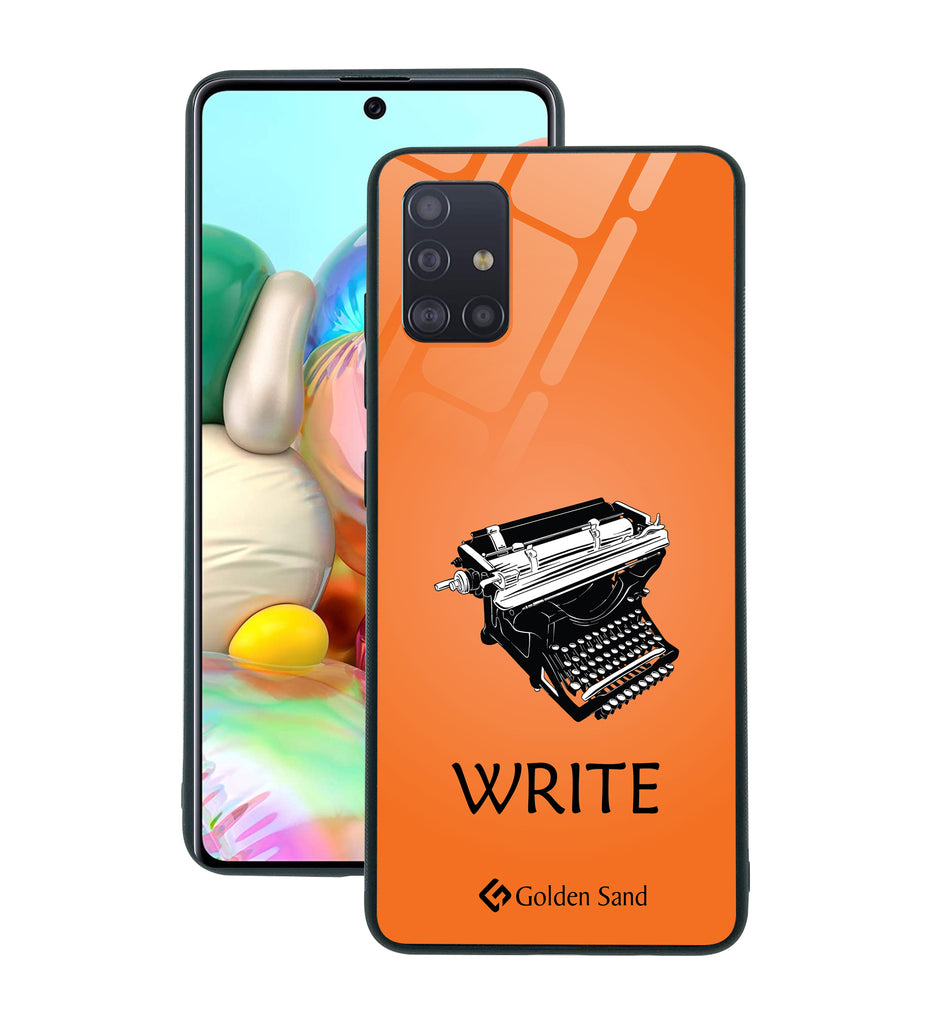 Samsung Galaxy A71 Designer Case Tempered Glass Series