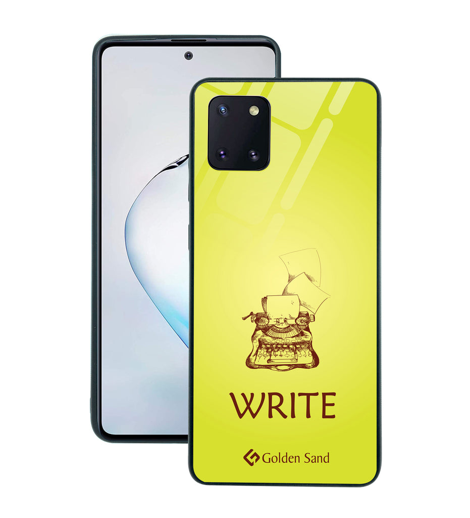 Samsung Galaxy Note10 Lite Designer Case Tempered Glass Series