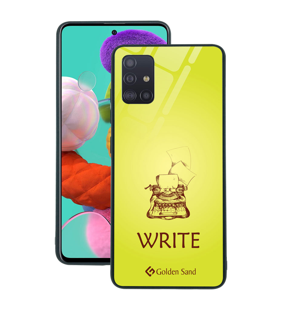Samsung Galaxy A51 Designer Case Tempered Glass Series
