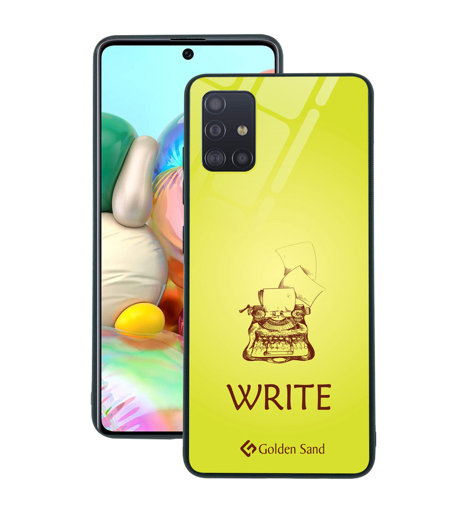 Samsung Galaxy A71 Designer Case Tempered Glass Series